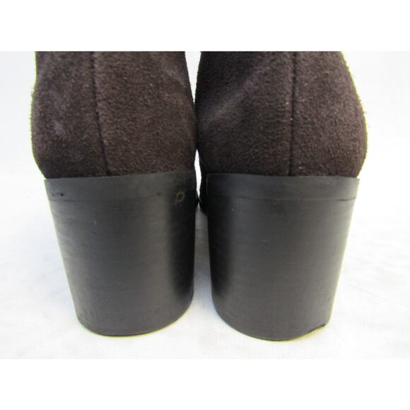 Vince Camuto Women Sz 7.5 M Brown Suede Zip Ankle Fashion Boots Bootie - Picture 8 of 11